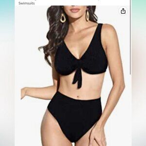 AMICABLING shimmery swimming set 🖤